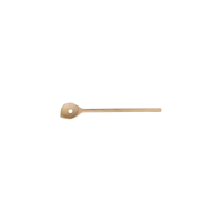CHEF INOX WOODEN SPOON w/HOLE BEECHWOOD 65x55x350mm (*03480*) = PACK OF 6 X EACHES