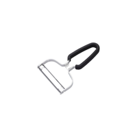 CHEF INOX VEGETABLE PEELER SS/BLACK RUBBER HANDLE 153x102mm (*33070*) =  1 X EACH