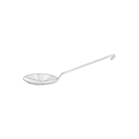 CHEF INOX SKIMMER SPIRAL TIN PLATED 180x430mm (*02218*) =  1 X EACH