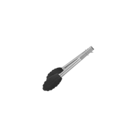 CHEF INOX MINI UTILITY TONG S/S w/BLK SILICONE HEAD 180mm (*36050-BK*) = PACK OF 12 X EACHES