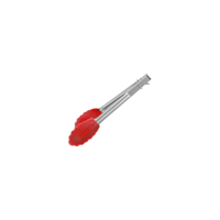 CHEF INOX TONG MINI UTILITY SILICONE HEAD RED 180mm (*36050-R*) = PACK OF 12 X EACHES