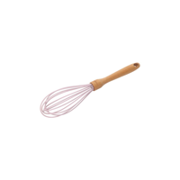 WILTSHIRE SILICONE HEAD WHISK-PINK w/BEECHWOOD HANDLE (*WLT40395*) = PACK OF 6 X EACHES