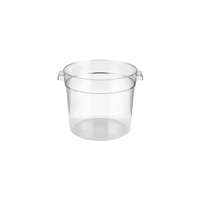 JIWINS ROUND FOOD STORAGE CONTAINER CLEAR PC 226x199mm 6lt (*JW-P-103C*) = PACK OF 12 X EACHES