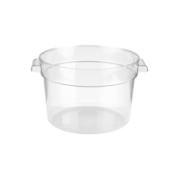 JIWINS ROUND FOOD STORAGE CONTAINER CLEAR PC 315x214mm 10lt (*JW-P-105C*) = PACK OF 12 X EACHES