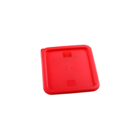 JIWINS LID FOR SQUARE 6/8lt CONTAINER  RED PE 230x230x16mm (*JW-P-081*) = PACK OF 12 X EACHES
