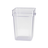 JIWINS SQR FOOD STORAGE CONTAINER CLR PC 285x285x400mm 22lt (*JW-P-066C*) = PACK OF 6 X EACHES