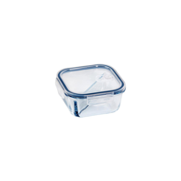 ETERNA GLASS CONTAINERS 2 DIV SQR 800ml (*ETR48141*) = PACK OF 4 X EACHES