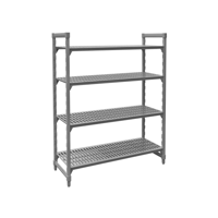 JIWINS VENTED SHELF KIT COMPLETE GREY PP/IRON 1525x455x1800 (*JW-PSU601872*) =  1 X EACH