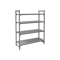 JIWINS VENTED SHELF KIT COMPLETE GREY PP/IRON 1220x610x1800 (*JW-PSU482472*) =  1 X EACH