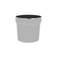 CHEF INOX ROUND STEAM TABLE INSERT S/S 215x204mm 8.0lt (*05808*) =  1 X EACH