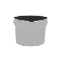 CHEF INOX ROUND STEAM TABLE INSERT S/S 267x204mm 11.0lt (*05810*) =  1 X EACH