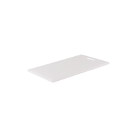 CHEF INOX CUTTING BOARD HACCP w/HDL PE 250x400x12mm WHITE (*04319*) = PACK OF 6 X EACHES