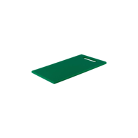 CHEF INOX CUTTING BOARD HACCP w/HDL PE 250x400x13mm GREEN (*04342*) = PACK OF 6 X EACHES