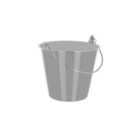 CHEF INOX BUCKET HEAVY DUTY 18/8 320x255mm 13.0lt (*07602*) =  1 X EACH