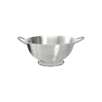 CHEF INOX COLANDER 4mm HOLES WIRE HDL S/S 335x140mm 8.0lt (*07408*) =  1 X EACH