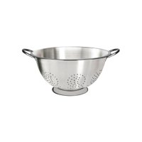 CHEF INOX COLANDER 4mm HOLES WIRE HDL S/S 375x165mm 13.0lt (*07413*) =  1 X EACH