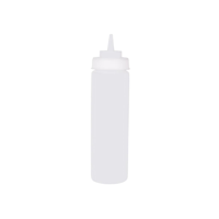 CHEF INOX SQUEEZE BOTTLE WIDE MOUTH  PP 720ml/24oz CLEAR (*06973*) = EACH = 1 / PACK = 12 X EACHES