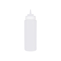 CHEF INOX SQUEEZE BOTTLE WIDE MOUTH  PP 950ml/32oz CLEAR (*06976*) = EACH = 1 / BOX = 12 X EACHES
