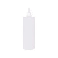 CHEF INOX SQUEEZE BOTTLE HDPE 1.0lt CLEAR (*06850*) =  1 X EACH