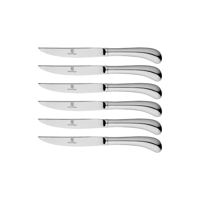 STANLEY ROGERS PISTOL GRIP STEAK KNIVES SET S/S 6pc 230mm (*SRCPI64*) = PACK OF 12 X SETS