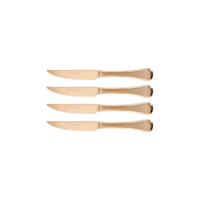 STANLEY ROGERS CHELSEA GOLD STEAK KNIVES 4PC SET (*SR50845*) = PACK OF 6 X SETS