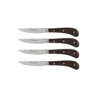 STANLEY ROGERS PISTOL GRIP STEAK KNIFE SET SS/BROWN 4pc230mm (*SR50748*) = PACK OF 4 X SETS