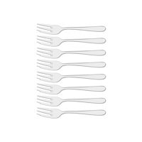 TABLEKRAFT AERO DAWN CAKE FORK SET 8pc 18/10 135mm (*12600-103*) =  1 X SET
