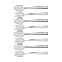 TABLEKRAFT AMALFI BUFFET FORK SET 8pc 18/10 180mm (*18100-117*) =  1 X SET
