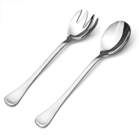 TABLEKRAFT ELITE SALAD SERVER SET 2pc 18/10 235mm (*74700-10*) =  1 X SET