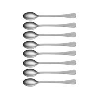TABLEKRAFT ELITE SODA SPOON SET 8pc 18/10 175mm (*74700-105*) =  1 X SET