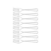 TABLEKRAFT FLORENCE CAKE FORK SET 8pc 18/10 145mm (*12200-103*) =  1 X SET