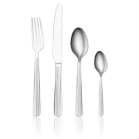 TABLEKRAFT LIDO CUTLERY SET 24pc 18/10 COMPLETE BOXED (*12400-24C*) =  1 X SET