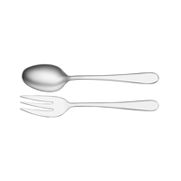 TABLEKRAFT LUXOR SERVING FORK+SPOON SET 2pc 18/0 235/228mm (*17600-13*) =  1 X SET