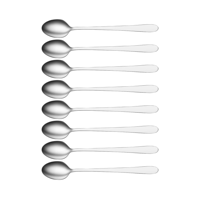 TABLEKRAFT LUXOR SODA SPOON SET 8pc 18/0 193mm (*17600-105*) =  1 X SET