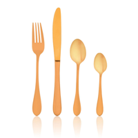 TABLEKRAFT SOHO GOLD CUTLERY SET 24pc 18/10 (*13200-24*) =  1 X SET