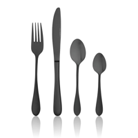 TABLEKRAFT SOHO INK CUTLERY SET 16pc 18/10 (*13000-16*) =  1 X SET
