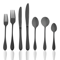 TABLEKRAFT SOHO INK CUTLERY SET 56pc 18/10 (*13000-56*) =  1 X SET