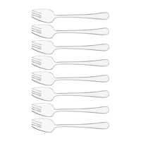 TABLEKRAFT YORK BUFFET FORK SET 8pc 18/0 (*17800-117*) =  1 X SET