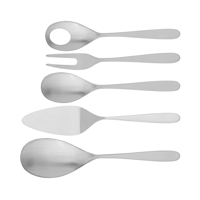 TABLEKRAFT ALASKA SATIN SERVING SET 5pc 18/10 223mm (*20001-5*) =  1 X SET
