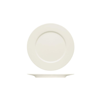 BAUSCHER PURITY FLAT PLATE w/RIM 260mm (*BHS6690026*) = PACK OF 6 X EACHES