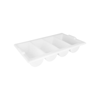 CHEF INOX CUTLERY BOX WHI 4 COMPARTMENT 550x330x100mm (*03640-W*) =  1 X EACH