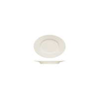 BAUSCHER PURITY OVAL PLATTER w/RIM 180x131mm (*BHS6692018*) = PACK OF 12 X EACHES