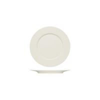 BAUSCHER PURITY FLAT PLATE w/RIM 220mm (*BHS6690022*) = PACK OF 6 X EACHES