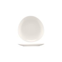 BAUSCHER PURITY ASYMMETRIC COUPE PLATE 240mm (*BHS6691824*) = PACK OF 6 X EACHES