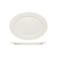BAUSCHER PURITY OVAL PLATTER w/RIM 380x278mm (*BHS6692038*) = PACK OF 6 X EACHES