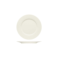 BAUSCHER PURITY FLAT PLATE w/RIM 240mm (*BHS6690024*) = PACK OF 6 X EACHES