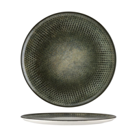 BONNA LENTA OLIVE ROUND FLAT PLATTER 320x25mm (LNTOLGRM32PZ) (*120060*) = PACK OF 6 X EACHES