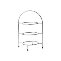 CHEF INOX 3-TIER ROUND DISPLAY STAND 195x285x440mm (*07704*) =  1 X EACH
