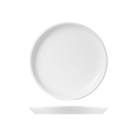 WHITE ALBUM ROUND FLARED COUPE PLATE 285x20mm (U3201) (*94805*) = PACK OF 24 X EACHES