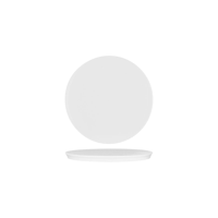 WHITE ALBUM ROUND PRESENTATION PLATE 100x15mm (U3235) (*94830*) = PACK OF 72 X EACHES